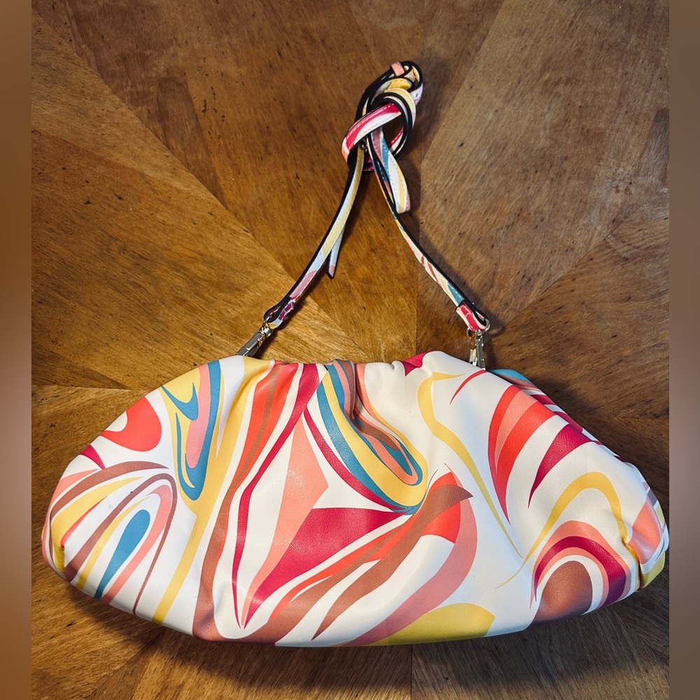 International Concepts Abstract Women's Shoulder Bag / Clutch Bag multicolor . - Picture 2 of 14